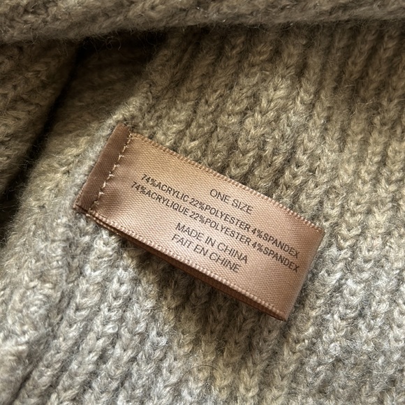 Anthropologie Gray Heather Open Front Hooded Cocoon Cardigan Sweater One Size - Picture 8 of 9